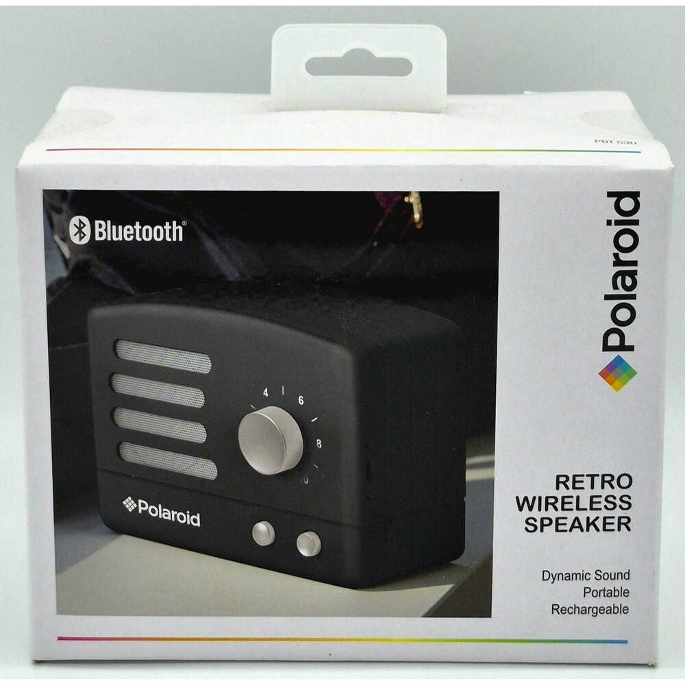 Polaroid Retro Bluetooth Wireless Speaker Black PBT530BK